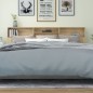 vidaXL Kopfteil mit Ablagen Sonoma-Eiche 220x19x103,5 cm