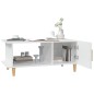 vidaXL Couchtisch Weiß 90x50x40 cm Holzwerkstoff vidaXL Couchtisch Weiß 90x50x40 cm Holzwerkstoff