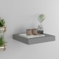 vidaXL Schwebendes Wandregal Grau 23x23,5x3,8 cm MDF vidaXL Schwebendes Wandregal Grau 23x23,5x3,8 cm MDF