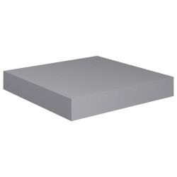 vidaXL Schwebendes Wandregal Grau 23x23,5x3,8 cm MDF