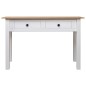 vidaXL Konsolentisch Weiß 110x40x72 cm Kiefernholz Panama vidaXL Konsolentisch Weiß 110x40x72 cm Kiefernholz Panama