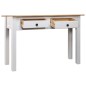 vidaXL Konsolentisch Weiß 110x40x72 cm Kiefernholz Panama vidaXL Konsolentisch Weiß 110x40x72 cm Kiefernholz Panama