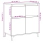 vidaXL Sideboard Grau Sonoma 60x35x70 cm Holzwerkstoff vidaXL Sideboard Grau Sonoma 60x35x70 cm Holzwerkstoff