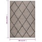 vidaXL Teppich Shaggy Hochflor Beige und Anthrazit 160x230 cm vidaXL Teppich Shaggy Hochflor Beige und Anthrazit 160x230 cm