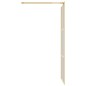 vidaXL Duschwand für Begehbare Dusche mit ESG Klarglas Golden 80x195cm vidaXL Duschwand für Begehbare Dusche mit ESG Klarglas Golden 80x195cm