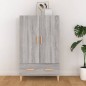 vidaXL Highboard Grau Sonoma 70x31x115 cm Holzwerkstoff vidaXL Highboard Grau Sonoma 70x31x115 cm Holzwerkstoff