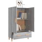 vidaXL Highboard Grau Sonoma 70x31x115 cm Holzwerkstoff vidaXL Highboard Grau Sonoma 70x31x115 cm Holzwerkstoff