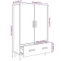 vidaXL Highboard Grau Sonoma 70x31x115 cm Holzwerkstoff vidaXL Highboard Grau Sonoma 70x31x115 cm Holzwerkstoff
