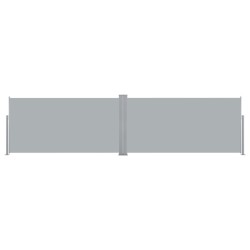 vidaXL Ausziehbare Seitenmarkise 160x600 cm Grau