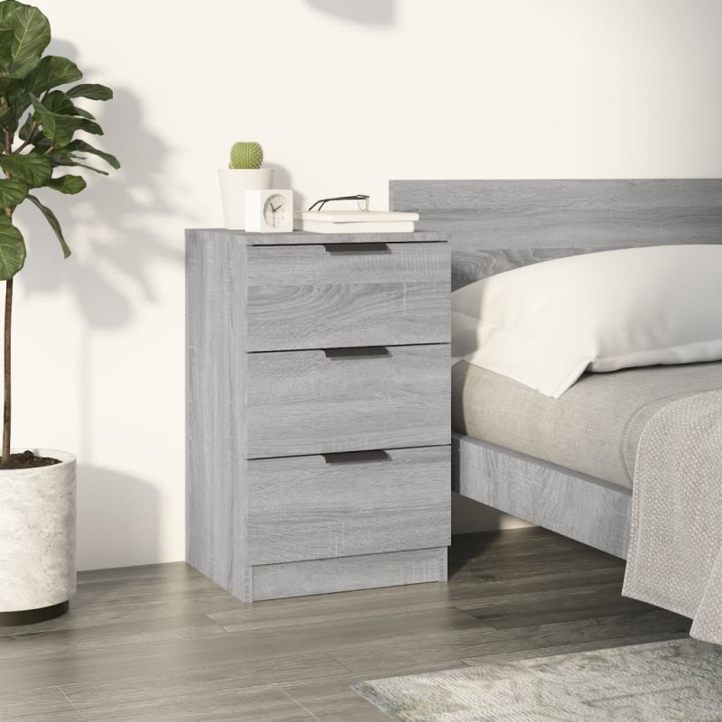 vidaXL Nachttisch Grau Sonoma 40x36x65 cm vidaXL Nachttisch Grau Sonoma 40x36x65 cm