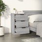 vidaXL Nachttisch Grau Sonoma 40x36x65 cm vidaXL Nachttisch Grau Sonoma 40x36x65 cm