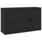 vidaXL Sideboard Schwarz 100x33x59,5 cm Holzwerkstoff vidaXL Sideboard Schwarz 100x33x59,5 cm Holzwerkstoff