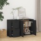 vidaXL Sideboard Schwarz 100x33x59,5 cm Holzwerkstoff vidaXL Sideboard Schwarz 100x33x59,5 cm Holzwerkstoff