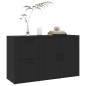 vidaXL Sideboard Schwarz 100x33x59,5 cm Holzwerkstoff vidaXL Sideboard Schwarz 100x33x59,5 cm Holzwerkstoff