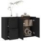 vidaXL Sideboard Schwarz 100x33x59,5 cm Holzwerkstoff vidaXL Sideboard Schwarz 100x33x59,5 cm Holzwerkstoff