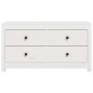 vidaXL Beistellschrank Weiß 100x40x54 cm Massivholz Kiefer vidaXL Beistellschrank Weiß 100x40x54 cm Massivholz Kiefer