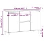vidaXL Sideboard Schwarz 104x35x70 cm Holzwerkstoff vidaXL Sideboard Schwarz 104x35x70 cm Holzwerkstoff