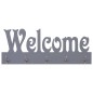 vidaXL Wandgarderobe WELCOME Grau 74 x 29,5 cm vidaXL Wandgarderobe WELCOME Grau 74 x 29,5 cm