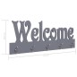 vidaXL Wandgarderobe WELCOME Grau 74 x 29,5 cm vidaXL Wandgarderobe WELCOME Grau 74 x 29,5 cm