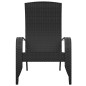 vidaXL Adirondack-Gartenstuhl Schwarz Poly Rattan vidaXL Adirondack-Gartenstuhl Schwarz Poly Rattan