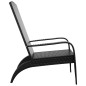 vidaXL Adirondack-Gartenstuhl Schwarz Poly Rattan vidaXL Adirondack-Gartenstuhl Schwarz Poly Rattan