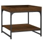 vidaXL Couchtisch Braun Eichen-Optik 49,5x49,5x45 cm Holzwerkstoff vidaXL Couchtisch Braun Eichen-Optik 49,5x49,5x45 cm Holzwerkstoff