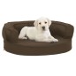 vidaXL Hundematratze Ergonomisch 60x42 cm Leinenoptik Braun vidaXL Hundematratze Ergonomisch 60x42 cm Leinenoptik Braun
