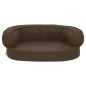 vidaXL Hundematratze Ergonomisch 60x42 cm Leinenoptik Braun vidaXL Hundematratze Ergonomisch 60x42 cm Leinenoptik Braun