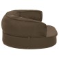 vidaXL Hundematratze Ergonomisch 60x42 cm Leinenoptik Braun vidaXL Hundematratze Ergonomisch 60x42 cm Leinenoptik Braun