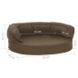 vidaXL Hundematratze Ergonomisch 60x42 cm Leinenoptik Braun vidaXL Hundematratze Ergonomisch 60x42 cm Leinenoptik Braun