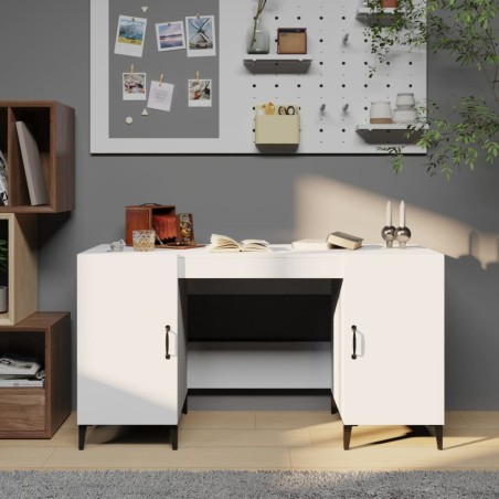 vidaXL Schreibtisch Weiß 140x50x75 cm Holzwerkstoff