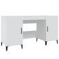 vidaXL Schreibtisch Weiß 140x50x75 cm Holzwerkstoff vidaXL Schreibtisch Weiß 140x50x75 cm Holzwerkstoff