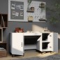 vidaXL Schreibtisch Weiß 140x50x75 cm Holzwerkstoff vidaXL Schreibtisch Weiß 140x50x75 cm Holzwerkstoff