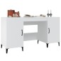 vidaXL Schreibtisch Weiß 140x50x75 cm Holzwerkstoff vidaXL Schreibtisch Weiß 140x50x75 cm Holzwerkstoff