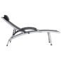 Sonnenliege Aluminium Textiline Schwarz Sonnenliege Aluminium Textiline Schwarz