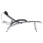 Sonnenliege Aluminium Textiline Schwarz Sonnenliege Aluminium Textiline Schwarz