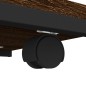 vidaXL Beistelltisch mit Rollen Braun Eichen-Optik 50x35x55,5 cm vidaXL Beistelltisch mit Rollen Braun Eichen-Optik 50x35x55,5 cm