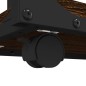 vidaXL Beistelltisch mit Rollen Braun Eichen-Optik 50x35x55,5 cm vidaXL Beistelltisch mit Rollen Braun Eichen-Optik 50x35x55,5 cm