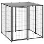 vidaXL Hundezwinger 110x110x110 cm Stahl Schwarz vidaXL Hundezwinger 110x110x110 cm Stahl Schwarz