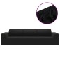 vidaXL Stretch Sofahusse 4-Sitzer Schwarz Polyester-Jersey vidaXL Stretch Sofahusse 4-Sitzer Schwarz Polyester-Jersey
