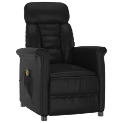 Massagesessel Schwarz Kunstleder