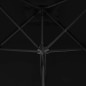 vidaXL Sonnenschirm mit Stahlmast Schwarz 250x250x230 cm vidaXL Sonnenschirm mit Stahlmast Schwarz 250x250x230 cm