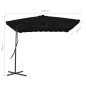 vidaXL Sonnenschirm mit Stahlmast Schwarz 250x250x230 cm vidaXL Sonnenschirm mit Stahlmast Schwarz 250x250x230 cm