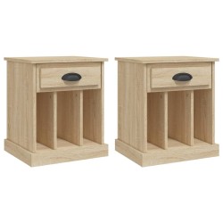 vidaXL Nachttische 2 Stk. Sonoma-Eiche 43x36x50 cm