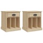vidaXL Nachttische 2 Stk. Sonoma-Eiche 43x36x50 cm vidaXL Nachttische 2 Stk. Sonoma-Eiche 43x36x50 cm