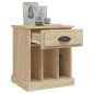 vidaXL Nachttische 2 Stk. Sonoma-Eiche 43x36x50 cm vidaXL Nachttische 2 Stk. Sonoma-Eiche 43x36x50 cm