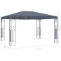vidaXL Pavillon 400 x 300 cm Anthrazit vidaXL Pavillon 400 x 300 cm Anthrazit