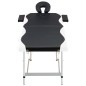 vidaXL Massageliege Klappbar 2-Zonen Aluminiumgestell Schwarz und Weiß vidaXL Massageliege Klappbar 2-Zonen Aluminiumgestell Schwarz und Weiß