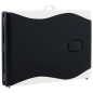 vidaXL Massageliege Klappbar 2-Zonen Aluminiumgestell Schwarz und Weiß vidaXL Massageliege Klappbar 2-Zonen Aluminiumgestell Schwarz und Weiß