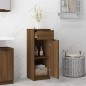 vidaXL Badezimmerschrank Braun Eiche 32x34x90 cm Holzwerkstoff vidaXL Badezimmerschrank Braun Eiche 32x34x90 cm Holzwerkstoff